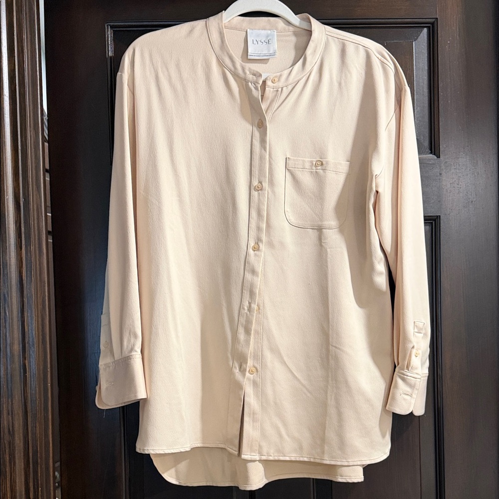 Lysse Beige Button-Up Shirt